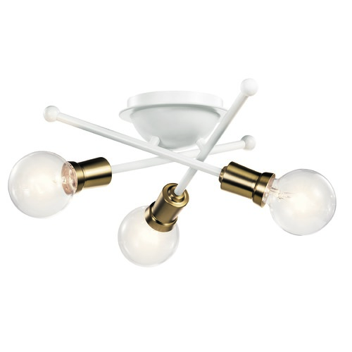 Kichler Lighting Armstrong 15-Inch White Flush Mount by Kichler Lighting 43196WH
