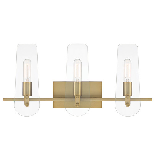 Designers Fountain Lighting Designers Fountain Bergen Beach Brushed Gold Bathroom Light D256M-3B-BG
