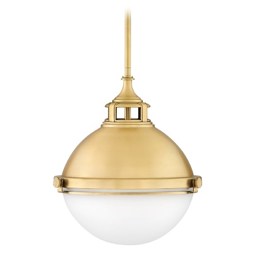 Hinkley Fletcher 13.50-Inch Satin Brass Pendant by Hinkley Lighting 4834SA
