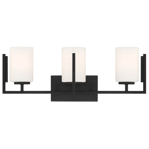 Designers Fountain Lighting Designers Fountain Cambria Matte Black Bathroom Light D258M-3B-MB