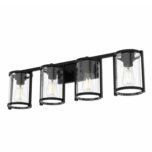Hunter Fan Company Hunter Fan Company Astwood Matte Black Bathroom Light 48009