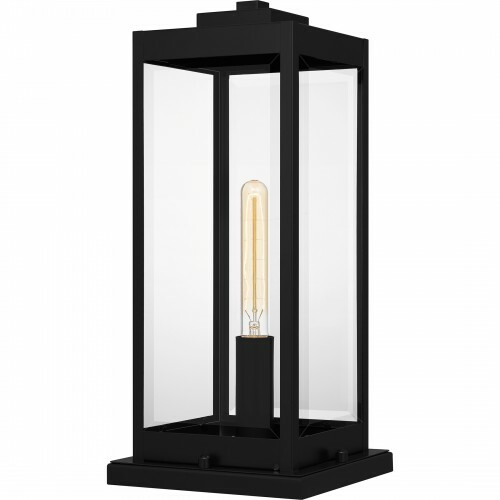 Quoizel Lighting Westover 19-Inch Outdoor Pier Mount Light in Black by Quoizel Lighting WVR9107EK