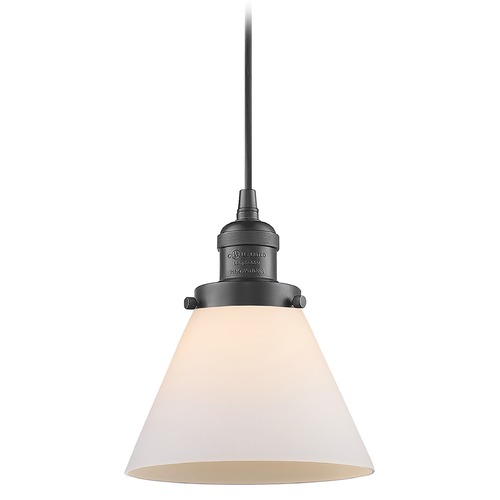 Innovations Lighting Large Cone Oil Rubbed Bronze Mini Pendant by Innovations Lighting 201C-OB-G41