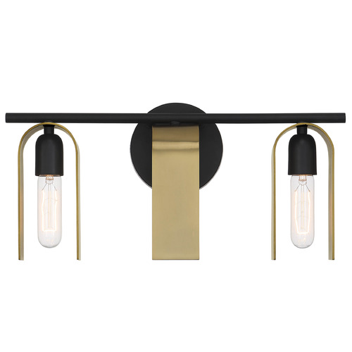 Designers Fountain Lighting Designers Fountain U Turn Matte Black Bathroom Light D263M-3B-MB