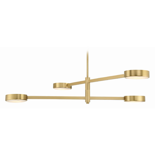 Crystorama Lighting Crystorama Lighting Orson Modern Gold Chandelier ORS-734-MG-ST