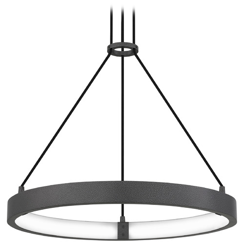 Quoizel Lighting Quoizel Lighting Drury Pewter Cast Iron LED Pendant Light with Drum Shade PCDRU2824PCI