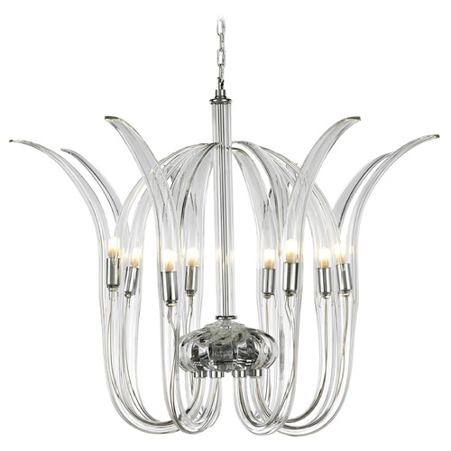 Metropolitan Lighting Cisne 8-Light Pendant in Polished Nickel by Metropolitan Lighting N9438
