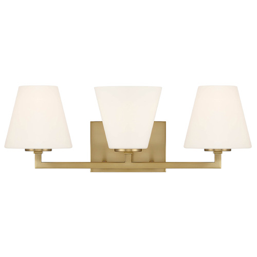 Designers Fountain Lighting Designers Fountain Palmyra Brushed Gold Bathroom Light D255M-3B-BG