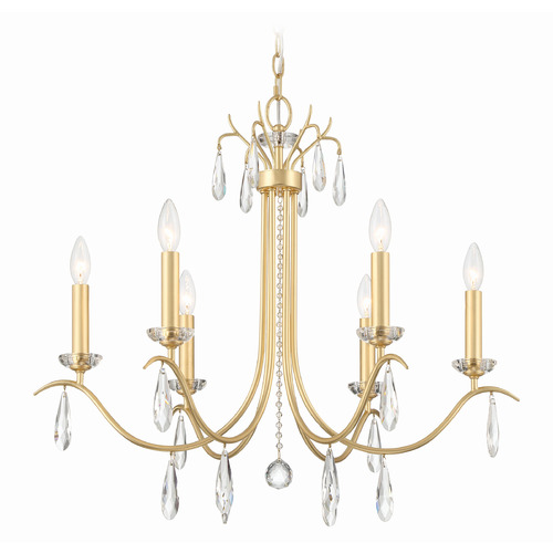 Crystorama Lighting Crystorama Lighting Rollins Antique Gold Chandelier ROL-18816-GA