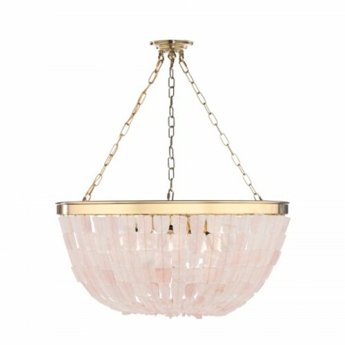Metropolitan Lighting Flotsam 8-Light Gemstone Pendant in Brass by Metropolitan N9633