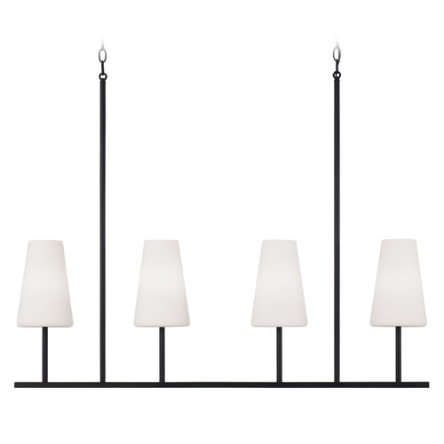 Capital Lighting Averitt Linear Chandelier in Matte Black by Capital Lighting 855241MB-550
