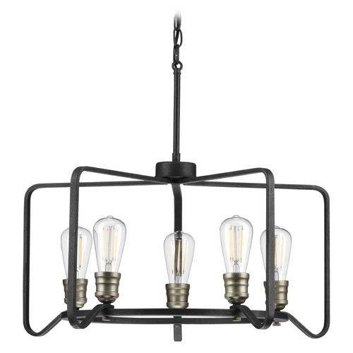 Progress Lighting Foster Gilded Iron 5-Light Chandelier by Progress Lighting P400153-071