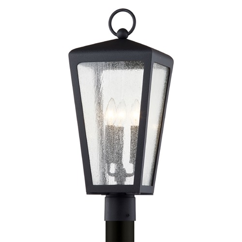 Troy Lighting Mariden Textured Black Post Light by Troy Lighting P7605