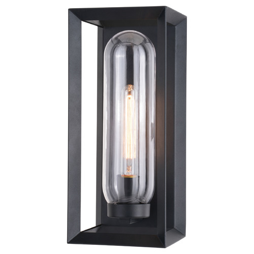 Vaxcel Lighting Vaxcel Lighting Pullman Textured Black Outdoor Wall Light T0605