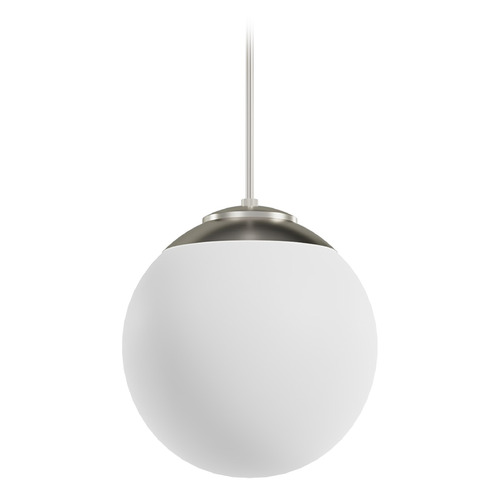 Hunter Fan Company Hunter Fan Company Hepburn Brushed Nickel Pendant Light with Globe Shade 19851