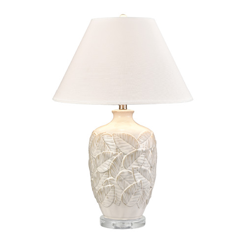 Elk Lighting Elk Lighting Goodell White Glazed & Clear Table Lamp with Empire Shade S0019-11147