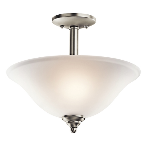 Kichler Lighting Wynberg 15-Inch Brushed Nickel Semi-Flush Mount by Kichler Lighting 3694NI