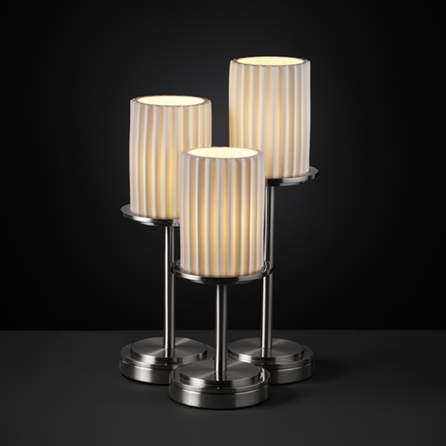 Justice Design Group Limoges Collection Table Lamp by Justice Design Group POR-8797-10-PLET-NCKL
