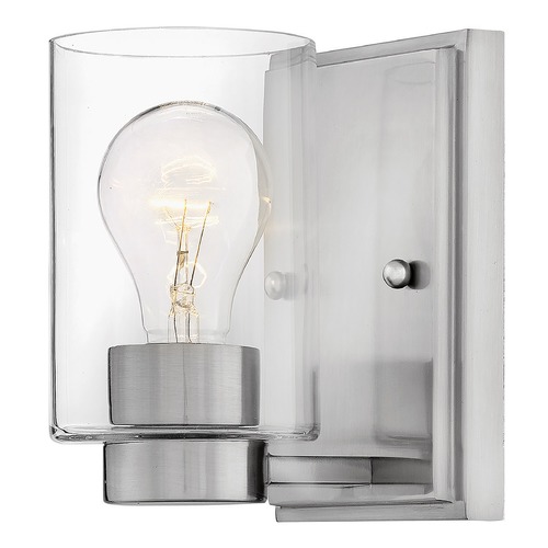 Hinkley Miley 6.50-Inch Brushed Nickel Sconce by Hinkley Lighting 5050BN-CL