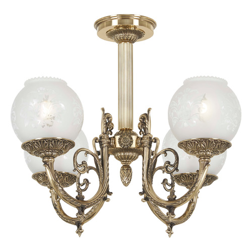 Metropolitan Lighting Collection Semi-Flush Mount in Brass by Metropolitan Lighting N801904