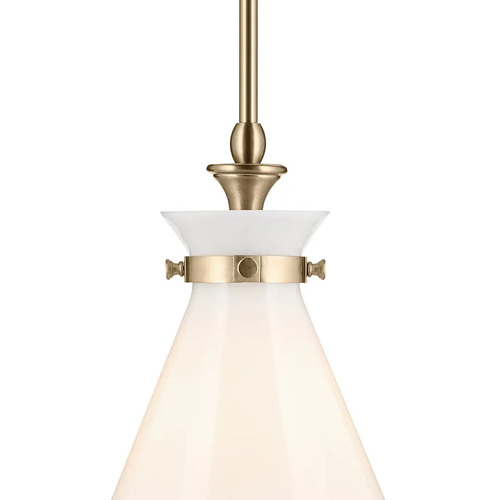Kichler Lighting Laria 10.50-Inch Cone Pendant in Champagne Bronze by Kichler Lighting 52774CPZ