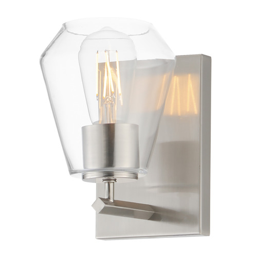 Maxim Lighting Maxim Lighting Geode Satin Nickel Sconce 21331CLSN