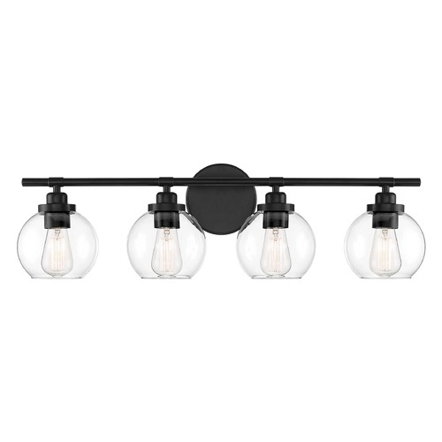 Savoy House Carson 30-Inch Matte Black Bathroom Light by Savoy House 8-4050-4-BK