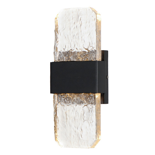 ET2 Lighting Rune 12-Inch LED Outdoor Wall Light in Black by ET2 Lighting E30132-24BK