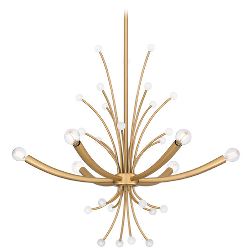 Quoizel Lighting Quoizel Lighting Kiera Brushed Weathered Brass Chandelier PCKIE5029BWS