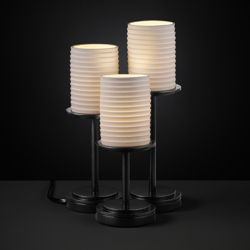 Justice Design Group Limoges Collection Table Lamp by Justice Design Group POR-8797-10-SAWT-MBLK
