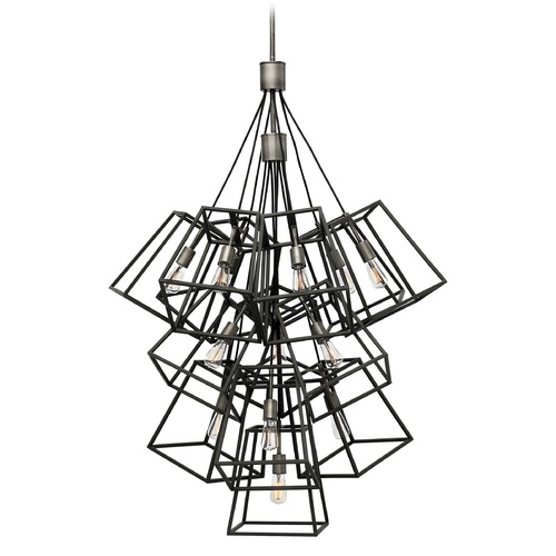 Hinkley Fulton 33.50-Inch Aged Zinc Cluster Pendant by Hinkley Lighting 3358DZ