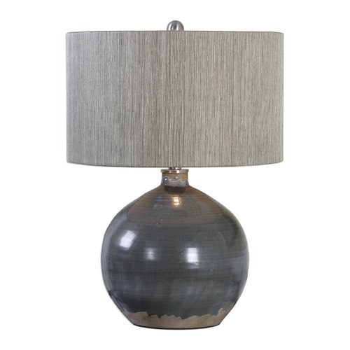Uttermost Lighting Vardenis Grey Ceramic Lamp by Uttermost Lighting 27215-1