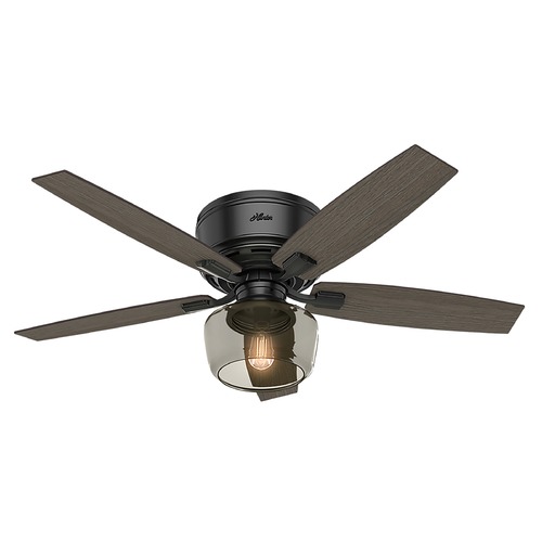 Hunter Fan Company 52-Inch Bennett Matte Black Ceiling Fan by Hunter Fan Company 53393