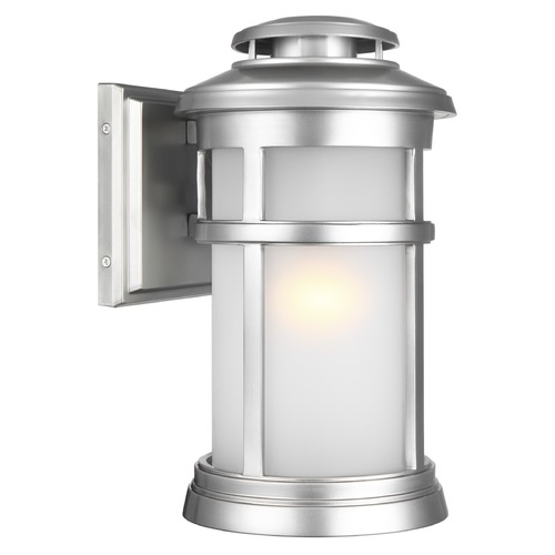 Visual Comfort Studio Collection Newport Painted Brushed Steel Outdoor Wall Light by Visual Comfort Studio OL14301PBS