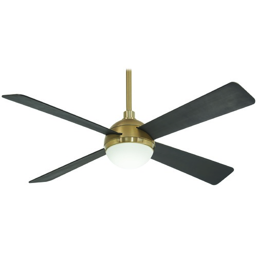 Minka Aire Orb 54-Inch LED Fan in Brushed & Soft Brass by Minka Aire F623L-BBR/SBR