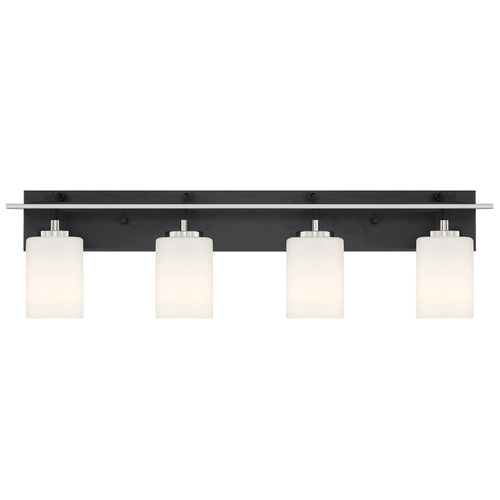 Designers Fountain Lighting Designers Fountain Prince St Matte Black Bathroom Light D250M-4B-MB
