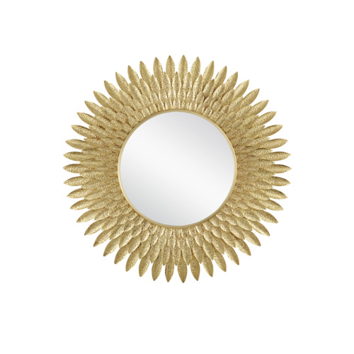 Currey and Company Lighting Plume 39-Inch Mirror in Brass by Currey & Company 1000-0160