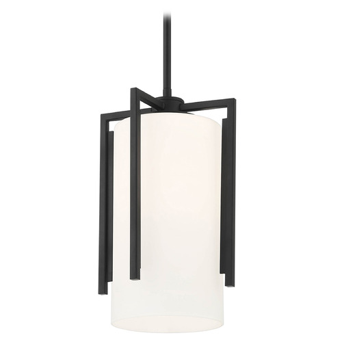 Designers Fountain Lighting Designers Fountain Cambria Matte Black Mini-Pendant Light with Cylindrical Shade D258M-9P-MB