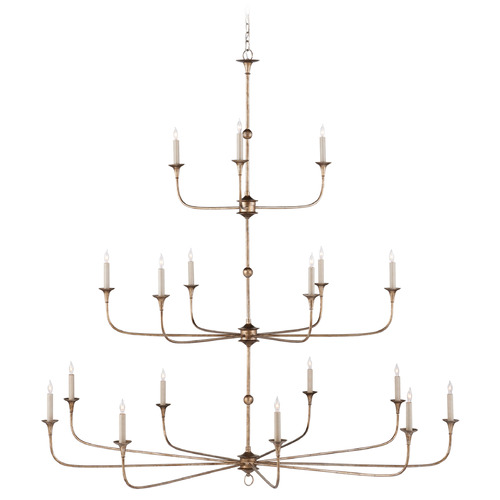 Currey and Company Lighting Currey and Company Nottaway Pyrite Bronze Chandelier 9000-1130