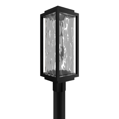 Modern Forms by WAC Lighting Modern Forms Two If By Sea Black LED Post Light PM-W41521-BK