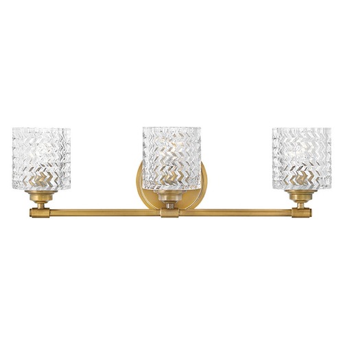 Hinkley Elle 3-Light Heritage Brass Bath Light by Hinkley Lighting 5043HB