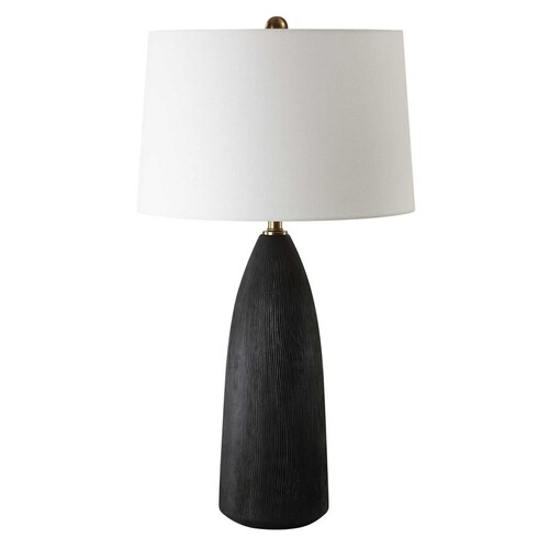 Uttermost Lighting The Uttermost Company Jett Matte Black Table Lamp with Empire Shade 30299