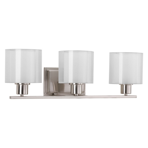 Progress Lighting Invite Brushed Nickel Bathroom Light by Progress Lighting P2079-09