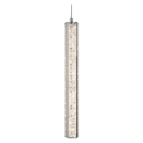 Elan Lighting Crushed Ice 18-Inch High LED Pendant in Chrome by Elan Lighting 83339