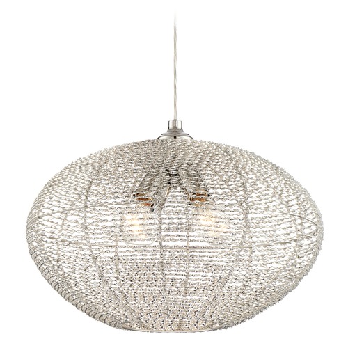 Lite Source Lighting Faviola Chrome Pendant by Lite Source Lighting LS-18998