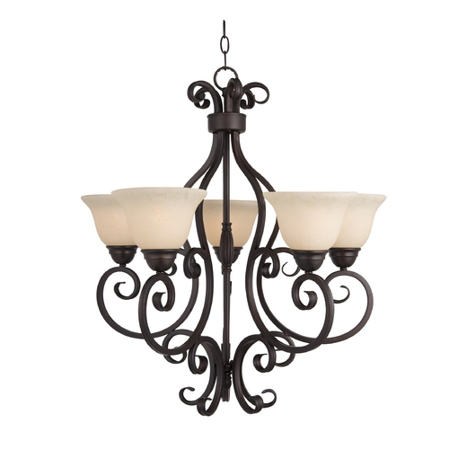 Maxim Lighting Manor Oil Rubbed Bronze Chandelier by Maxim Lighting 12205FIOI