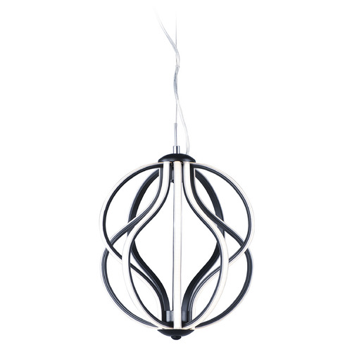 ET2 Lighting Aura 12-Inch LED Pendant in Black by ET2 Lighting E21172-BK