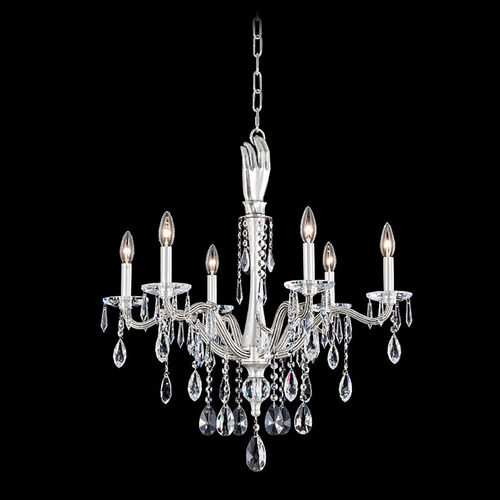 Allegri Lighting Allegri Crystal Venere Pewter Crystal Chandelier 039071-061-FR001