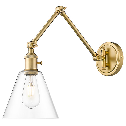 Z-Lite Z-Lite Gayson Modern Gold Plug and Cord Wall Lamp 348S-MGLD