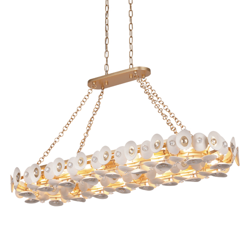 Metropolitan Lighting Niu 14-Light Linear Light in Fawn Gold by Metropolitan Lighting N1869-760